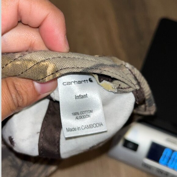 Carhartt Brown 100% Cotton Blend Realtree Xtra Camo Hat infant Size OS - Picture 4 of 5